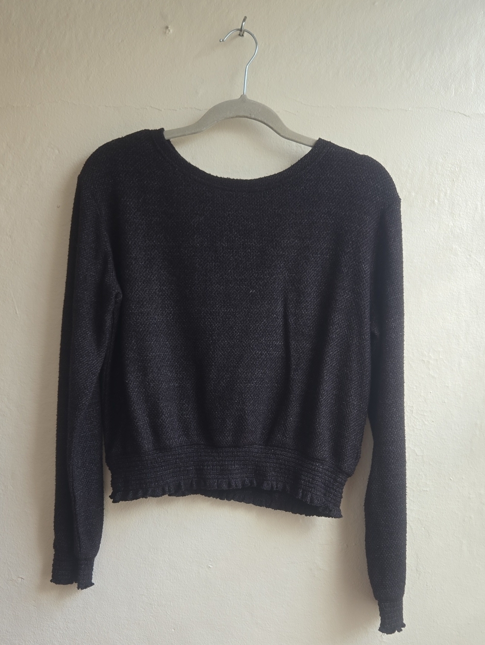 SO Black Knit Crewneck Sweater_003